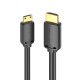Кабель Vention HDMI-C Male to HDMI-A Male 4K HD v2.0 Cable 2M Black (AGHBH)