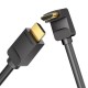 Кабель Vention HDMI Right Angle  Cable 90 Degree v2.0, 1.5M Black (AARBG)