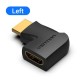 Адаптер Vention HDMI 90 Degree Male to Female Vertical Flat Adapter Black (AIPB0)