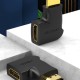 Адаптер Vention HDMI 90 Degree Male to Female Vertical Flat Adapter Black (AIPB0)