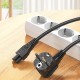 Кабель Vention 3-Prong Power Cord 1.8M C5 Connector EU Plug (ZCKBAC)