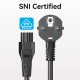 Кабель Vention 3-Prong Power Cord 1.8M C5 Connector EU Plug (ZCKBAC)