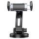 Тримач для мобільного HOCO CA111 pull clip suction cup car holder Black Metal Gray