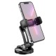 Тримач для мобільного HOCO CA111 pull clip suction cup car holder Black Metal Gray