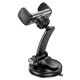 Тримач для мобільного HOCO CA111 pull clip suction cup car holder Black Metal Gray