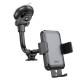 Тримач для мобільного HOCO H27 Rock push-type car holder(center console) Black gray