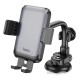 Тримач для мобільного HOCO H27 Rock push-type car holder(center console) Black gray