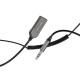 Адаптер Vention USB Car Bluetooth5.0 Audio Receiver With Coiled Cable 1.5M Gray Zinc Alloy Type (NAGHG)