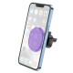 Тримач для мобільного HOCO H1 Crystal magnetic car holder(air outlet) Romantic Purple