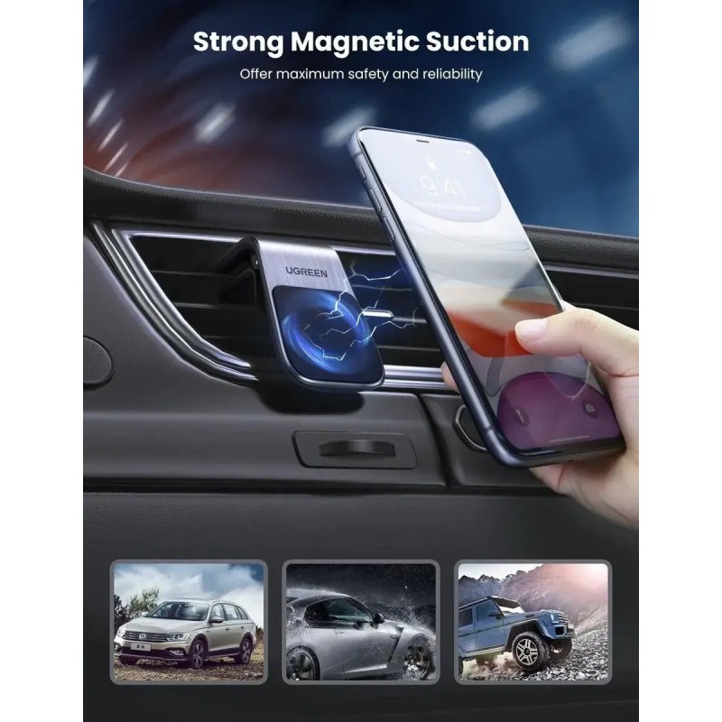 Автотримач для телефона UGREEN LP290 Waterfall Magnetic Phone Holder (UGR-80712B)