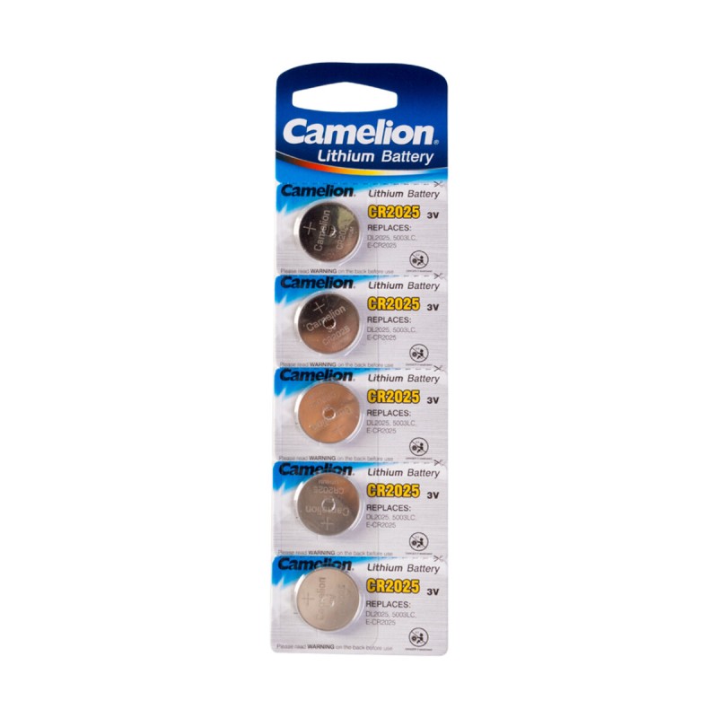 Батарейка CAMELION CR2025 Lithium Button cell BP5 5шт (C-13005025) (4260033152657)