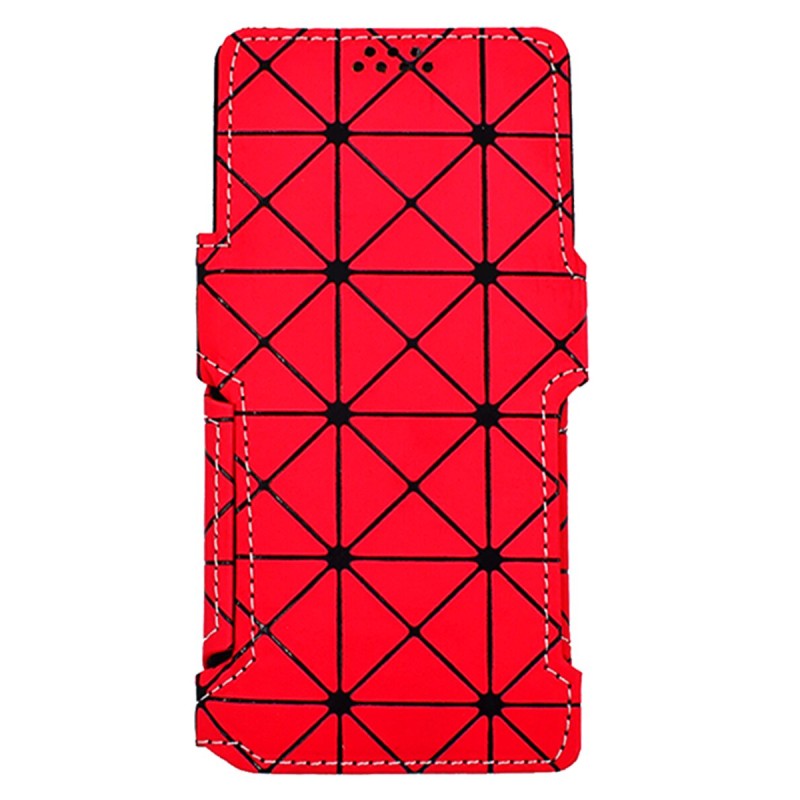 Чохол-книжка Cosmic Universal (18:9) 6,8" Ромб червоний (6,8RombRed)