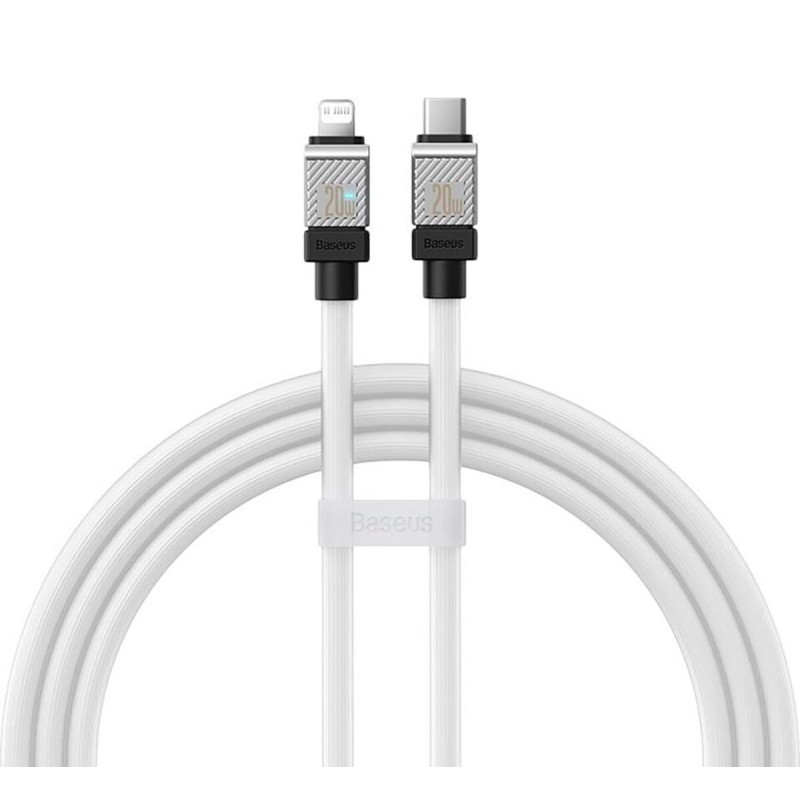 Кабель Baseus CoolPlay Series Fast Charging Cable Type-C to iP 20W 1m White (CAKW000002)