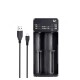 Зарядний пристрій ESSAGER Battery Charger with LED Indicator For 2 LED Black (ECDQ-I201)
