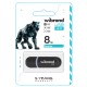Flash Wibrand USB 2.0 Panther 8Gb Black (WI2.0/PA8P2B)