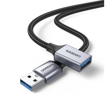 Кабель UGREEN US115 USB 3.0 Extension Cable Aluminum Case 2m (Black)(UGR-10497) (UGR-10497)