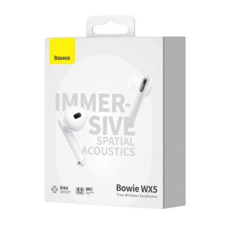 Навушники Baseus Bowie WX5 True Wireless Earphones White (A00051000213-00)