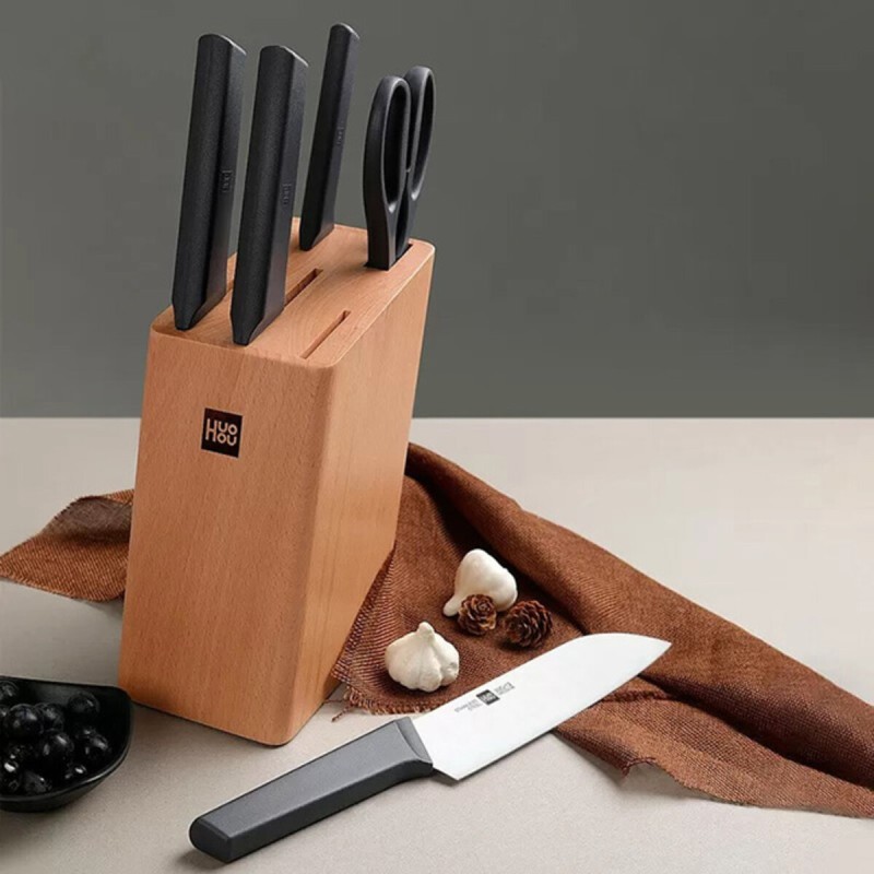 Набір ножів з 6 предметів Xiaomi HuoHou Hot Youth Set Of 6 Stainless Steel (HU0057)