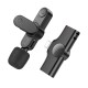 Мікрофон-петличка BOROFONE BFK12 Trophy lavalier wireless digital microphone iP Black (6941991106385)