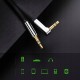 Аудіо кабель UGREEN AV119 3.5mm Male to 3.5mm Male Straight to angle flat Cable 1m (Black)(UGR-10597) (UGR-10597)