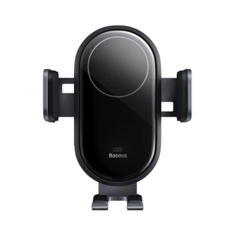 Тримач для мобiльного з БЗП Baseus LightChaser Series Wireless Charging Electric Car Mount 15W Cosmic Black (C40355900121-00)
