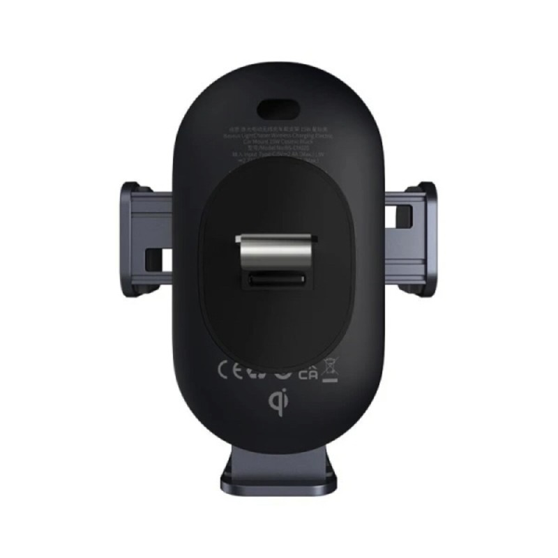 Тримач для мобiльного з БЗП Baseus LightChaser Series Wireless Charging Electric Car Mount 15W Cosmic Black (C40355900121-00)