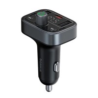 АЗП з FM-модулятором Baseus S-09 Lite Series Car FM Transmitter Cluster Black (C10762300113-00)