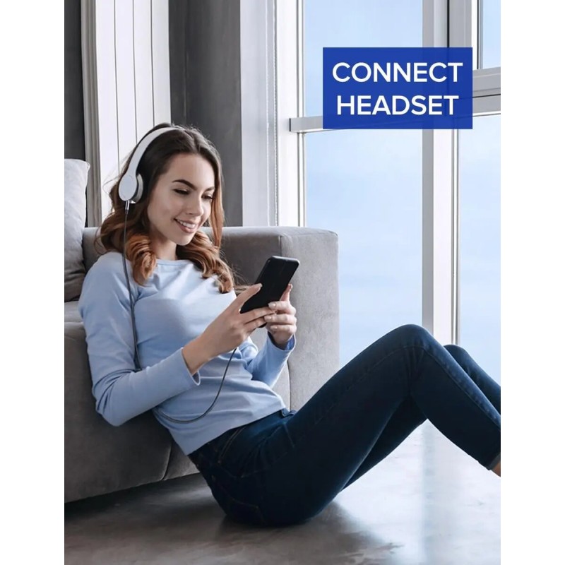 Кабель UGREEN AV143 Round USB-C Audio Cable 3.5mm M/M Aluminum Shell 1m (Deep Gray)(UGR-30633) (UGR-30633)