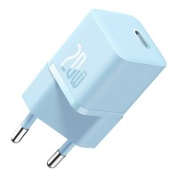Мережевий зарядний пристрій Baseus GaN5 Fast Charger(mini) 1C 20W EU Blue (CCGN050103)
