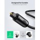 Аудіо кабель UGREEN AV122 Toslink Optical Audio Cable 2m (Black)(UGR-70892) (UGR-70892)