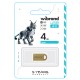 Flash Wibrand USB 2.0 Lynx 4Gb Gold (WI2.0/LY4M2G)