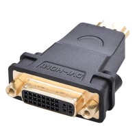 Адаптер UGREEN HDMI Male to DVI (24+5) Female Adapter (Black)(UGR-20123) (UGR-20123)