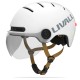 Захисний шолом Livall L23 (M) Ivory White (54-58см), сигнал поворотів та стопів, додаток, зйомний візор (пульт BR80 в комплекті не іде) (LIV-000L23-4210)