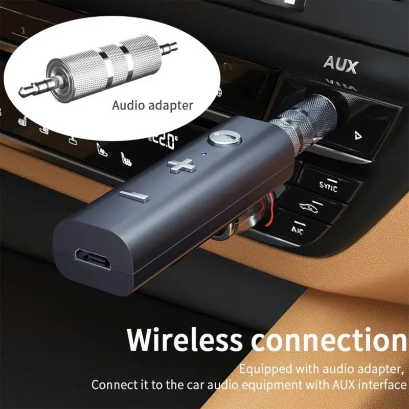 Bluetooth ресивер ESSAGER Acoustic BT5.0 Audio Receiver Black (ECJBJS-CY01)
