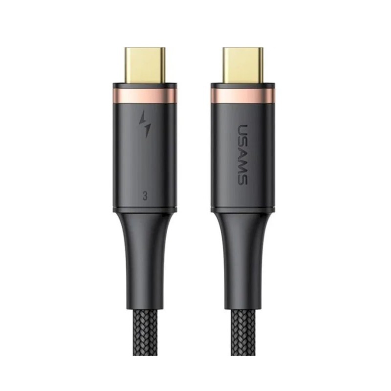 Кабель Usams US-SJ553 U72 100W USB4 Data Cable (Type-C To Type-C) 5K 60HZ 0.8m (SJ553USB01)