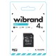 microSDHC Wibrand 4Gb class 4 (adapter SD) (WICDC4/4GB-A)