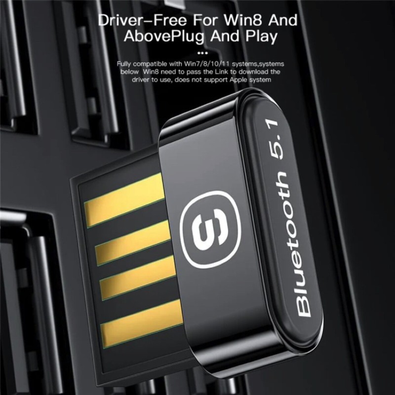 Bluetooth-адаптер  ESSAGER Mini BT5.0 Adapter Black (EBT50-MN01)