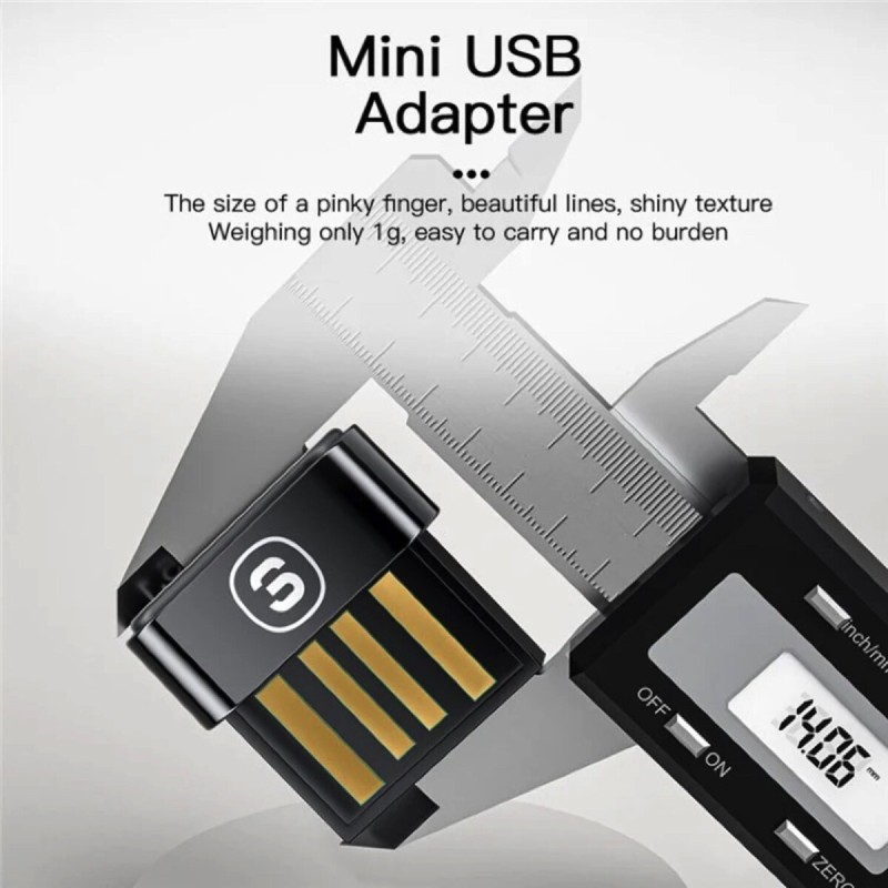 Bluetooth-адаптер  ESSAGER Mini BT5.0 Adapter Black (EBT50-MN01)
