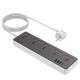 Мережевий подовжувач HOCO AC14A Rico 5-position socket(PD30W/1C3A) Black (6942007607179 )
