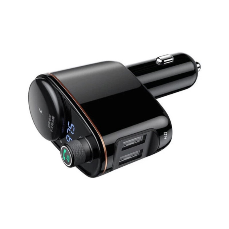 АЗП з FM-модулятор Baseus S-06 Car Bluetooth MP3 Player Black (CCHC000001)
