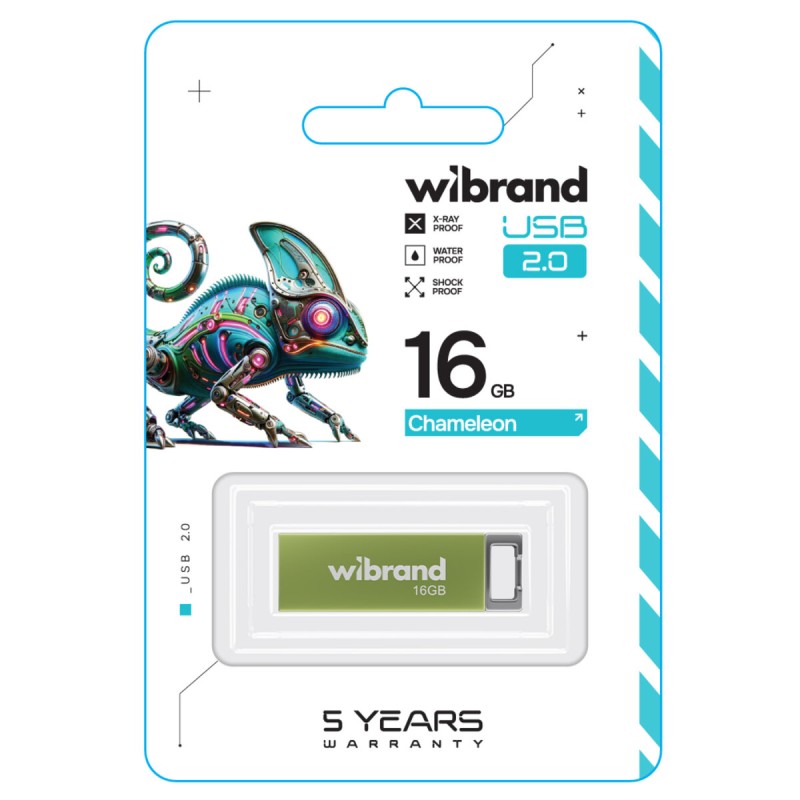 Flash Wibrand USB 2.0 Chameleon 16Gb Light green (WI2.0/CH16U6LG)