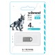 Flash Wibrand USB 2.0 Lynx 4Gb Silver (WI2.0/LY4M2S)