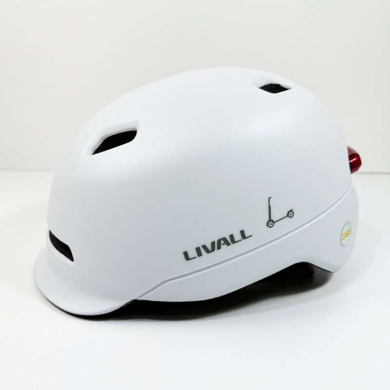 Захисний шолом Livall C20 (L) White (57-61см), сигнал стопів (LIV-000C20-4342)