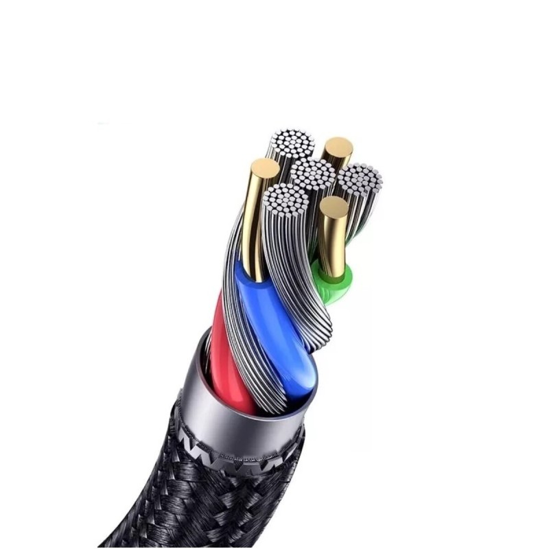 Кабель Usams US-SJ537 U76  Type-C to Type-C PD 100W Fast Charging & Data Cable 1.2m Black (SJ537USB01)