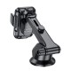Тримач для мобільного з БЗП HOCO HW11 Jenny three-axis linkage wireless fast charging car holder(center console) Black (6942007611497)