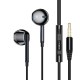 Навушники ESSAGER M15 3.5mm Earphone Black (EEJM15-XK01)