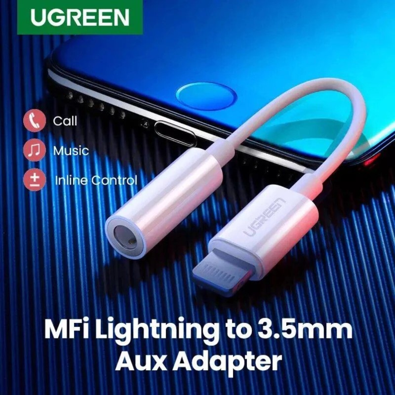 Адаптер UGREEN US212 Lightning to 3.5mm Headphone Jack Adapter (UGR-30759)