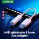 Адаптер UGREEN US212 Lightning to 3.5mm Headphone Jack Adapter (UGR-30759)