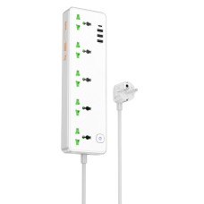 Мережевий подовжувач HOCO  AC13A Talento 5-position socket(1C3A) White (6942007607148 )