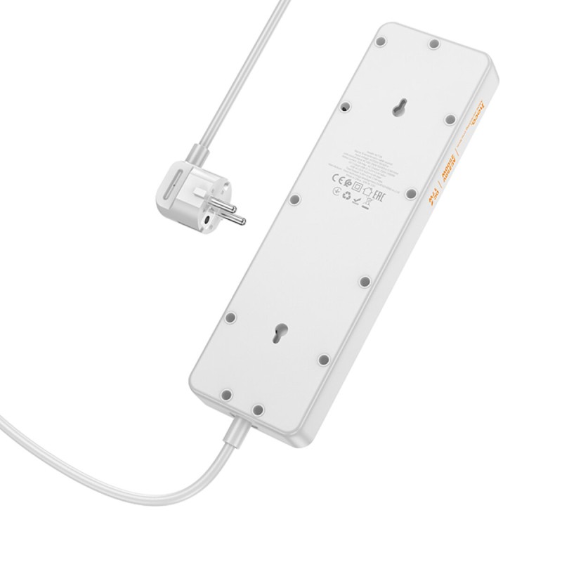 Мережевий подовжувач HOCO  AC13A Talento 5-position socket(1C3A) White (6942007607148 )